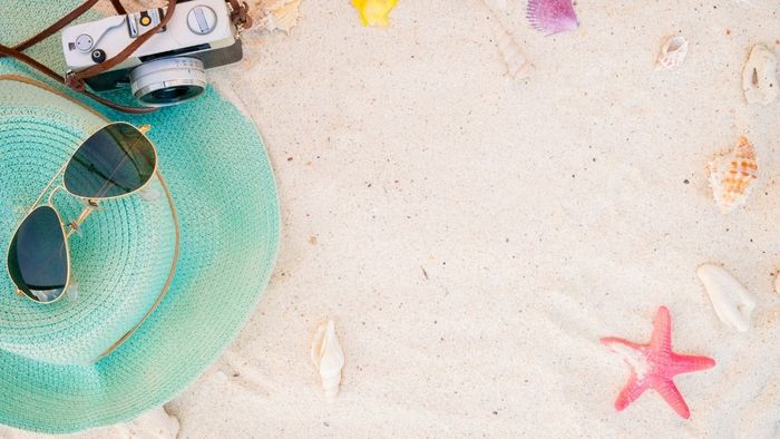 Nền slide mùa hè độc đáo, đậm chất sáng tạo