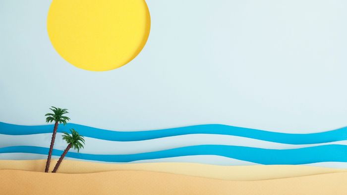 Nền slide mùa hè dễ sử dụng, linh hoạt ứng dụng