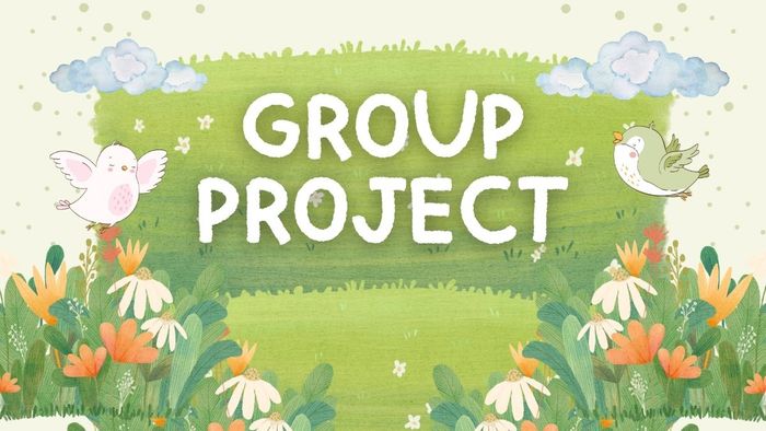 Mẫu background PowerPoint mùa hè tone xanh lá dịu nhẹ