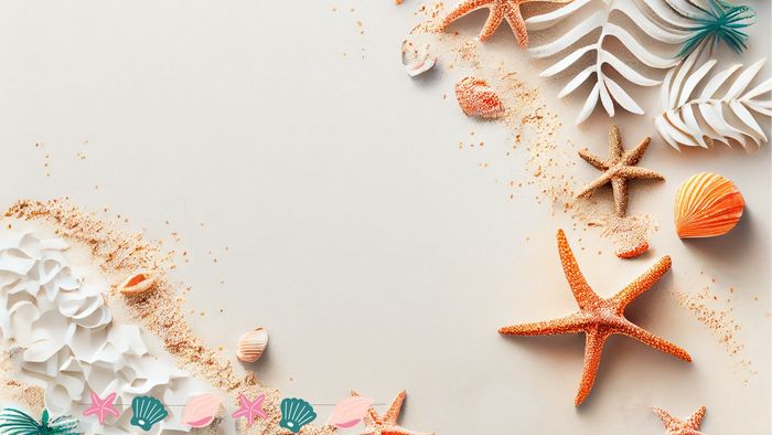 Template trình chiếu mùa hè phong cách tối giản