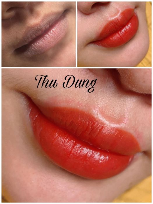 Hình ảnh thực tế về quy trình phun xăm chuyên nghiệp tại Thu Dung Beauty House - Ảnh 2