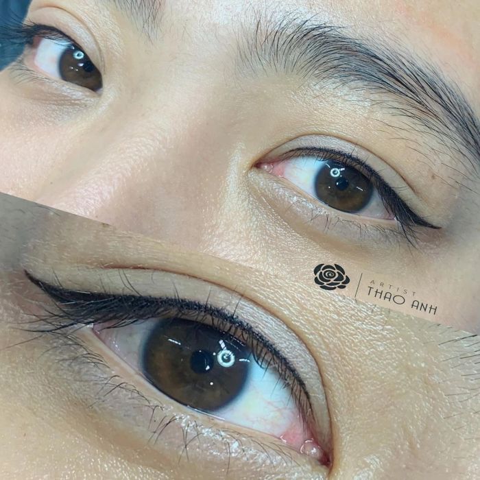 Hình ảnh thực tế về quy trình phun xăm chuyên nghiệp tại Thao Anh Nguyen Beauty - Ảnh 2