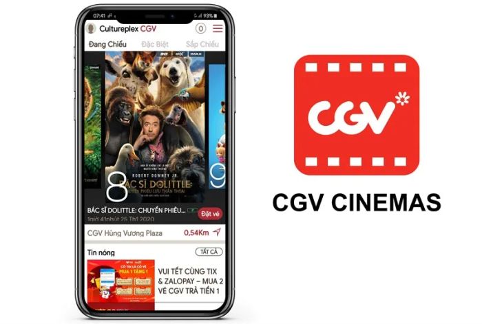 Không gian hiện đại tại CGV Cinemas