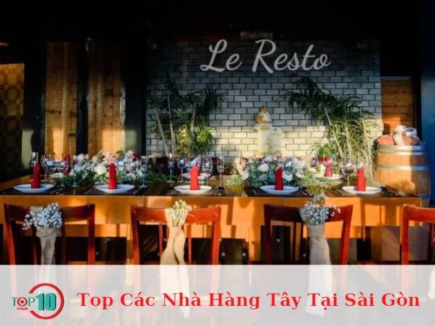 Top Các Nhà Hàng Tây Tại Sài Gòn