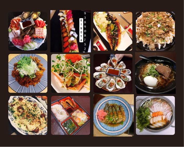 Góc nhìn đầu tiên về Kinoya Sushi & Sashimi - không gian ấm áp với thiết kế gỗ trầm sang trọng, nơi thực khách có thể thưởng thức ẩm thực Nhật Hàn đúng điệu.