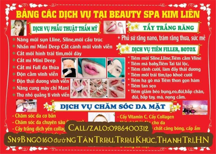 Không gian sang trọng tại Beauty Spa Kim Liên