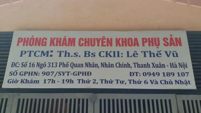 Hình ảnh thực tế Phòng khám Phụ Sản BTZ - Ths.BSCKII Lê Thế Vũ (ảnh 2)