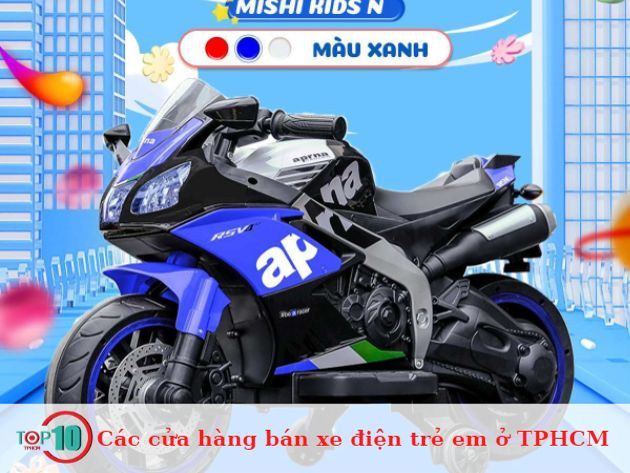 Các cửa hàng cung cấp xe điện trẻ em tại TP.HCM