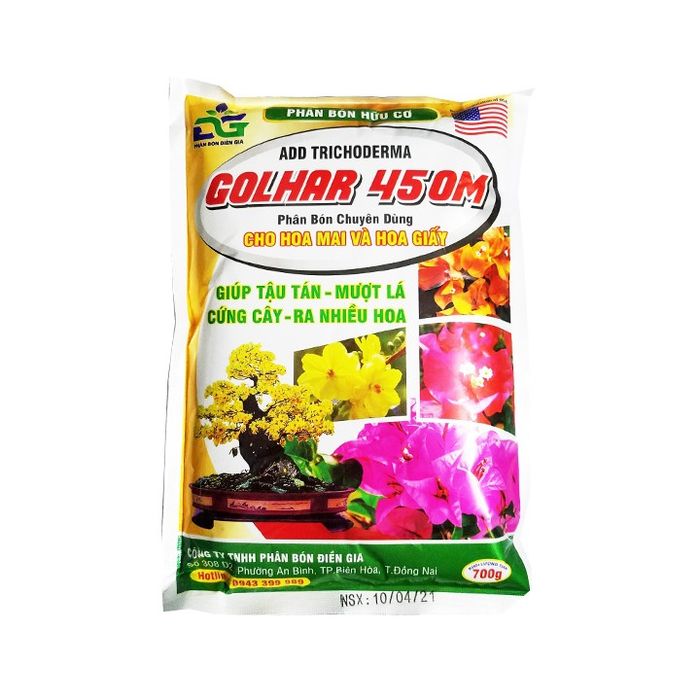 Hình ảnh minh họa phân bón hữu cơ Golhar dành cho hoa giấy 2