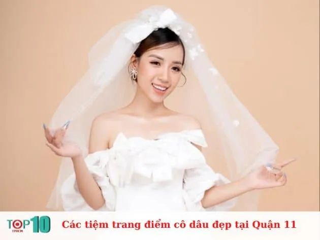 Top những tiệm trang điểm cô dâu Quận 11 đẹp chuẩn xịn - Đẳng cấp tỏa sáng trong ngày trọng đại