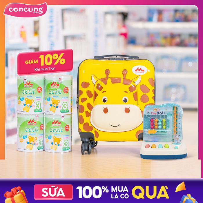Các dòng sữa cao cấp được trưng bày tại Con Cưng