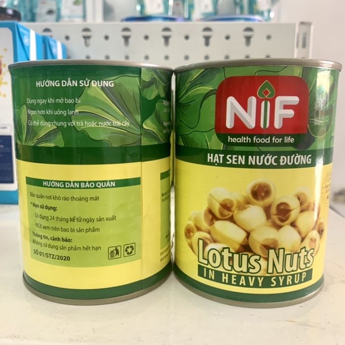 Hạt Sen NIF - Tinh túy sen Đồng Tháp đóng hộp