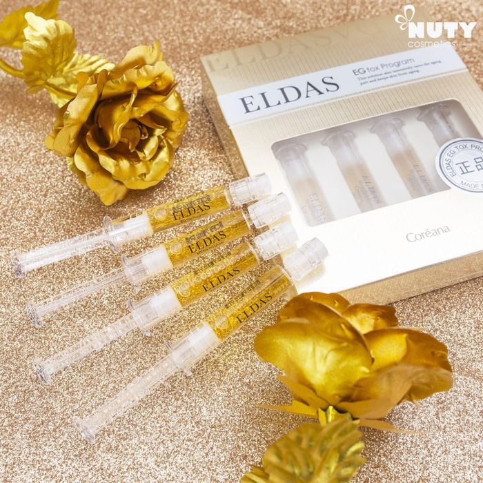 Hình ảnh thực tế tinh chất Coréana Eldas Eg Tox Program Ampoule