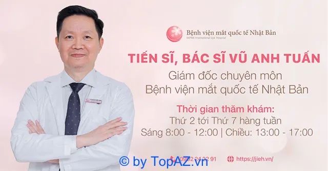 Bác sĩ điều trị Glôcôm giỏi tại Hà Nội, Tiến sĩ Vũ Anh Tuấn
