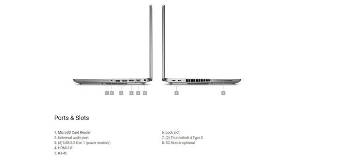 Laptop Dell Workstation Mobile Precision 3581 vPro Enterprise (71024677) (i7-13800H/32GB RAM/1TB SSD/RTX A500 4GB/15.6 inch FHD/ Win 11 Pro/Xám) 4