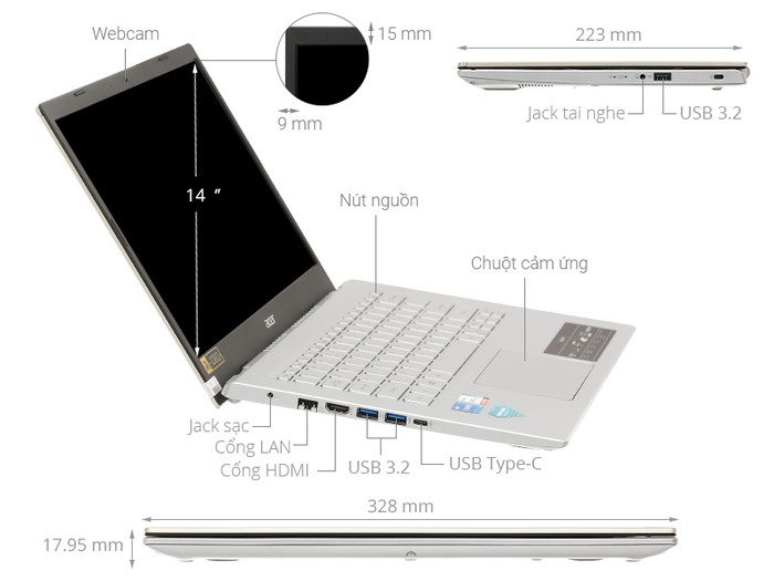 Laptop Acer Aspire 5 A514
