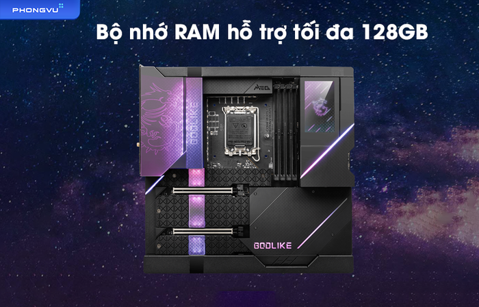 Mainboard MSI MEG Z690 GODLIKE | Bộ nhớ ram