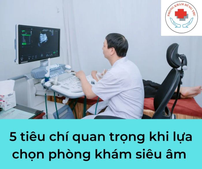 Hình ảnh thiết bị siêu âm hiện đại tại Dũng Thu
