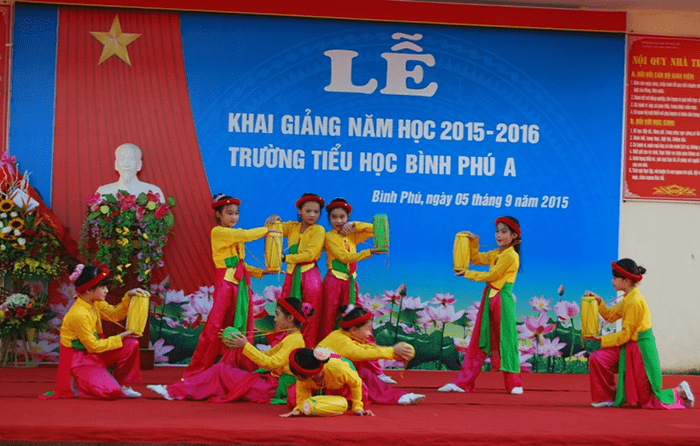 Hình ảnh cơ sở vật chất hiện đại tại Trường Tiểu học Bình Phú A