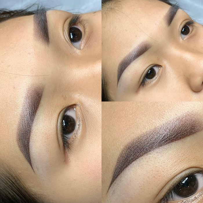 Hình ảnh thực tế quy trình phun xăm tại Oanh Oanh Beauty
