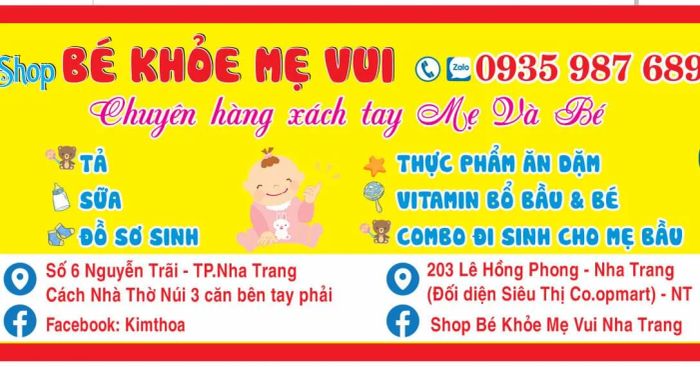 Không gian ấm cúng với đa dạng sản phẩm tại Shop Bé Khỏe Mẹ Vui