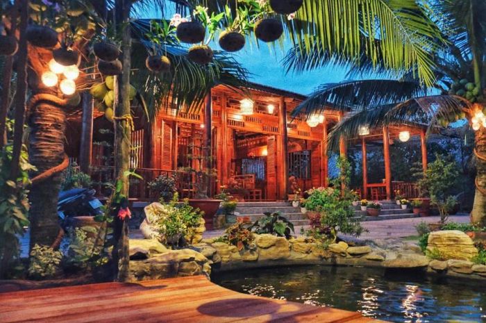 Không gian nghệ thuật từ dừa tại CocoHome Vĩnh Long