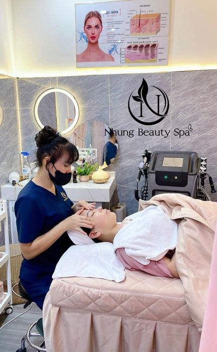 Hình ảnh liệu trình chăm sóc da cao cấp tại Nhung Spa