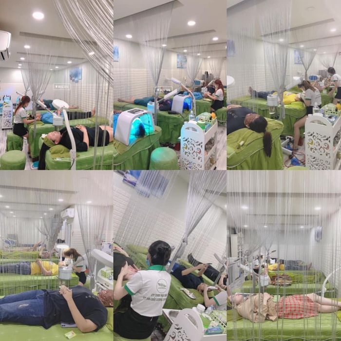 Không gian xanh mát tại Mộc Spa