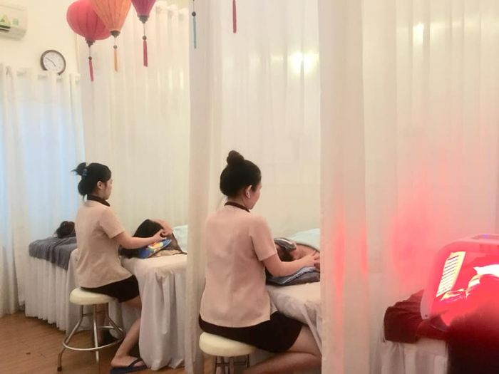 Không gian xanh mát tại Anh Spa