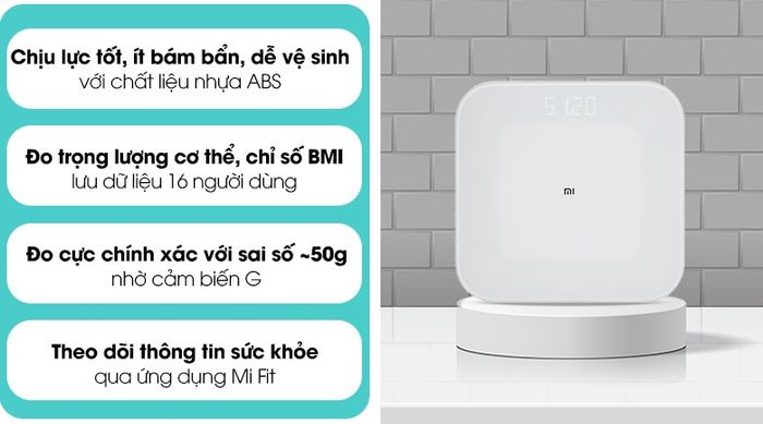Cân Điện Tử Xiaomi Smart Scale 2 - Hình ảnh 2