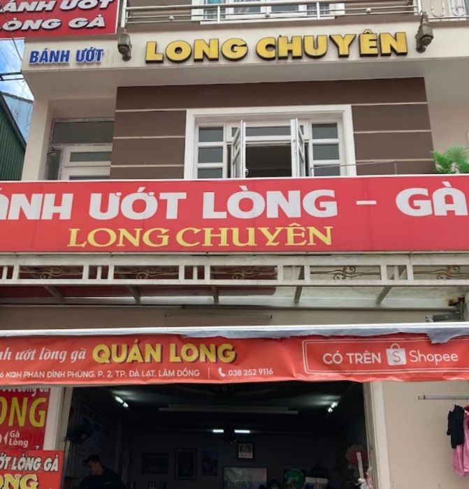Hình ảnh tô bánh ướt lòng gà LONG thơm ngon, bắt mắt