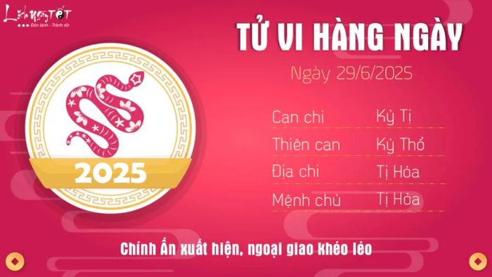 Tử vi hôm nay 29/6 của người tuổi Rắn