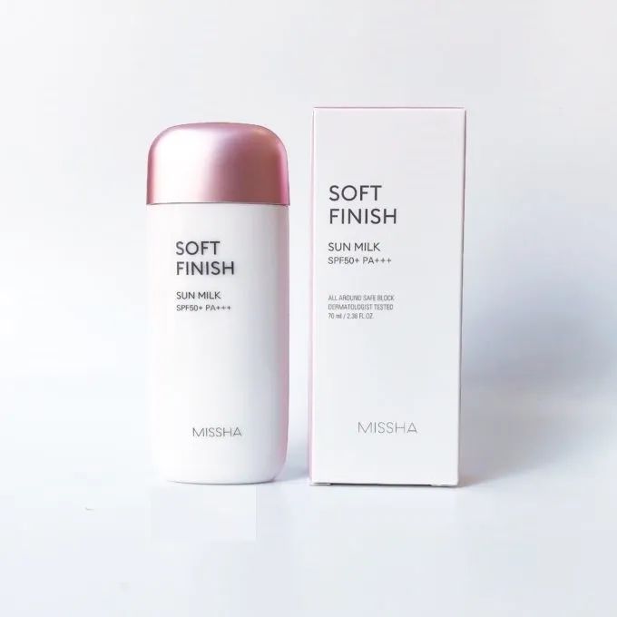 Bộ sưu tập hình ảnh Kem Chống Nắng MISSHA SOFT FINISH SUN MILK SPF50+ PA+++