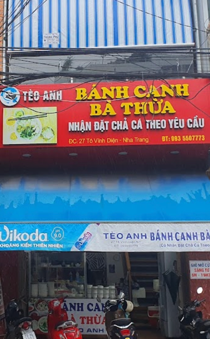 Hình ảnh đầu tiên về tô bánh canh đậm chất truyền thống tại Bà Thừa (Tèo Anh)