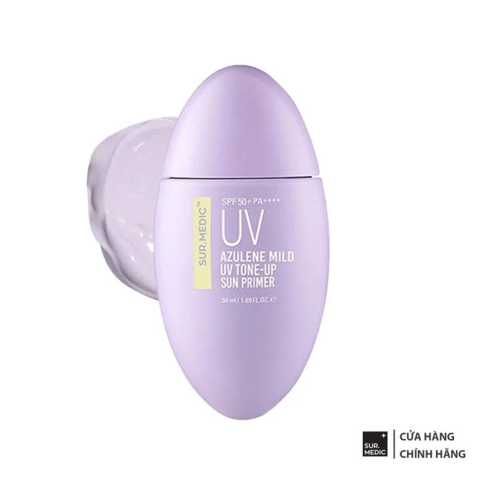 Hình ảnh thực tế Kem Chống Nắng Sur.Medic+ Azulene Mild UV Tone-Up Sun Primer