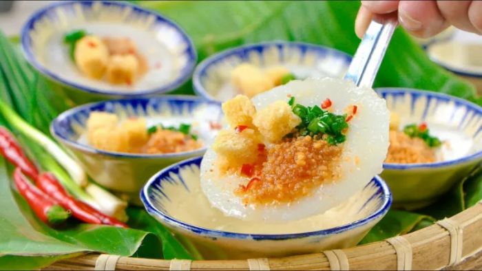 Hình ảnh bánh bèo chén thơm ngon tại Quán Dương (Nguồn: Sưu tầm)