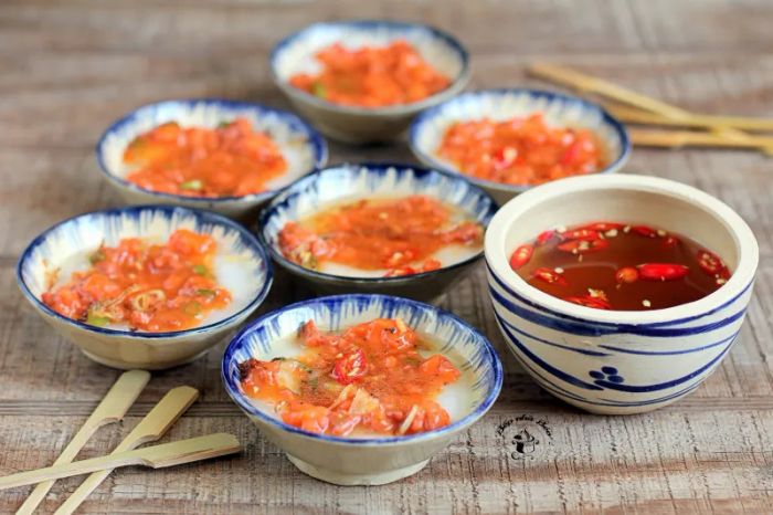 Hình ảnh bánh bèo chén hấp dẫn tại quán (Nguồn: Sưu tầm)