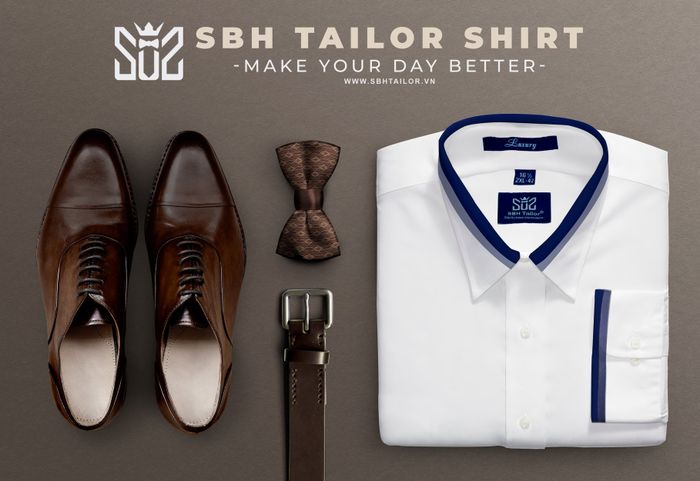 Hình ảnh thứ hai ghi lại vẻ đẹp tinh tế từ thương hiệu SBH TAILOR