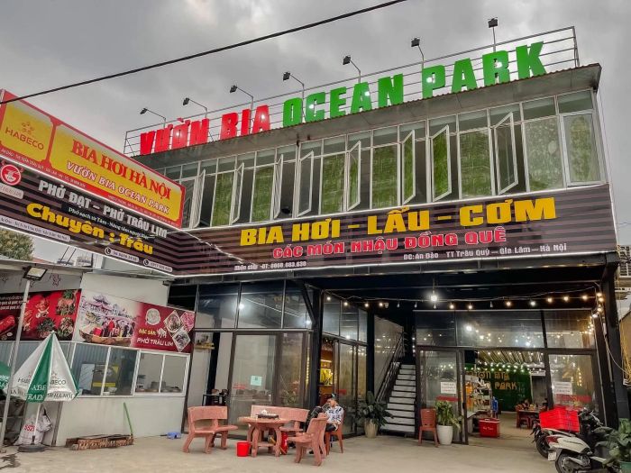 Không gian tuyệt vời tại Vườn Bia Ocean Park