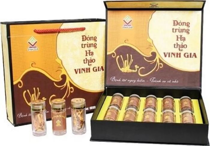 Hình ảnh đông trùng hạ thảo Vinh Gia cao cấp