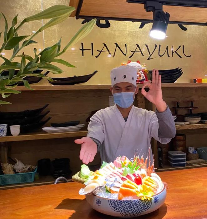 Nghệ nhân ẩm thực tại Hanayuki Japanese Restaurant - Ảnh 3