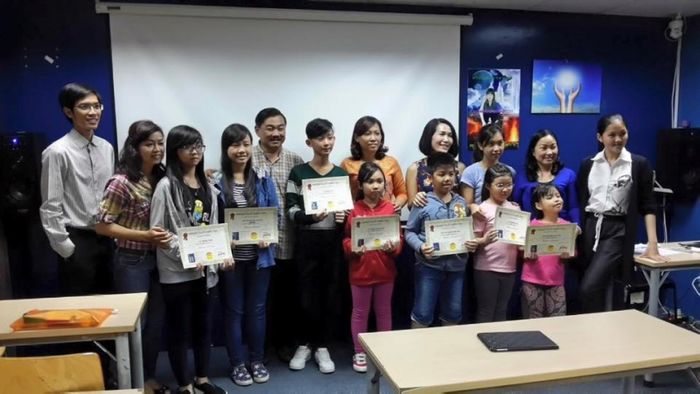 Hình ảnh học viên nhí tại MBM Việt Nam