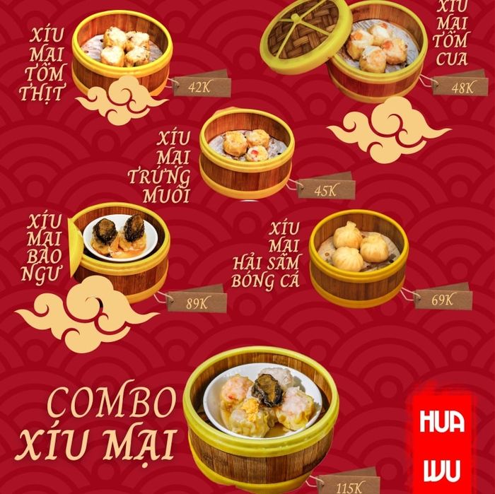 Không gian ấm cúng và những xửng Dimsum thơm ngon tại Hua Wu Lou