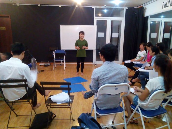 Hình ảnh thực tế lớp học MC nhí tại Trung tâm MC PRO