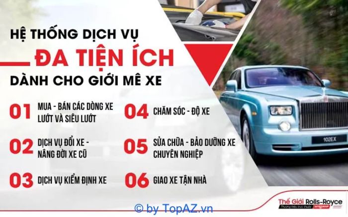 Hệ sinh thái dịch vụ đẳng cấp tại Thế Giới Rolls-Royce