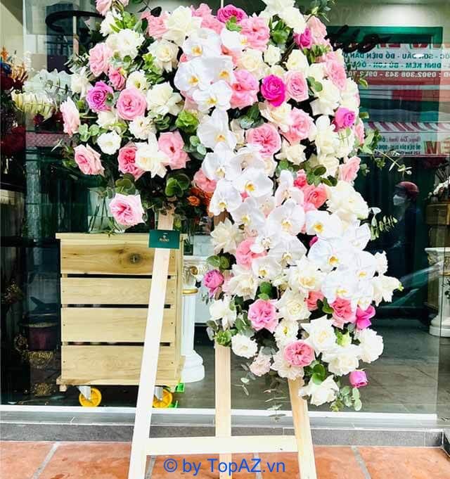 Địa chỉ đặt hoa mừng khai trương tại quận 4 mẫu đẹp