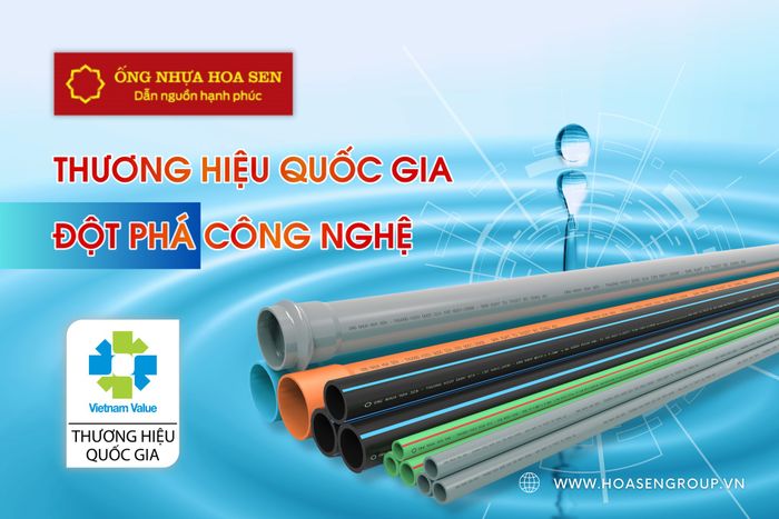 Hình ảnh sản phẩm ống nhựa cao cấp của Nhựa Hoa Sen