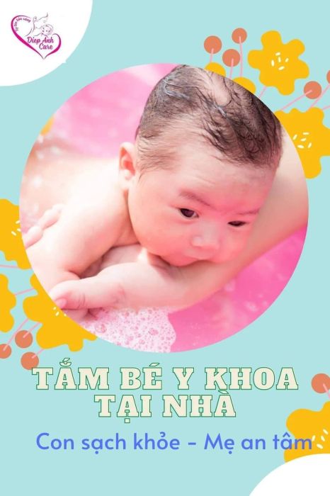 Hình ảnh thực tế dịch vụ tắm bé chuẩn y khoa tại DIỆP ANH CARE