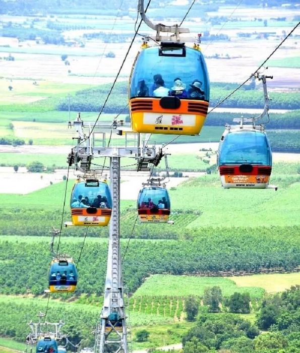 Ảnh panorama toàn cảnh Sun World Ba Den Mountain từ trên cao