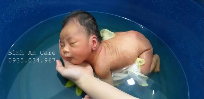 Quy trình tắm bé chuyên nghiệp tại Bình An Care